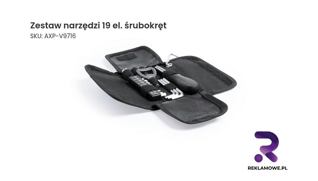 Zestaw narzędzi 19 el., śrubokręt Zestaw narzędzi 19 elementów, śrubokręt w zestawie
