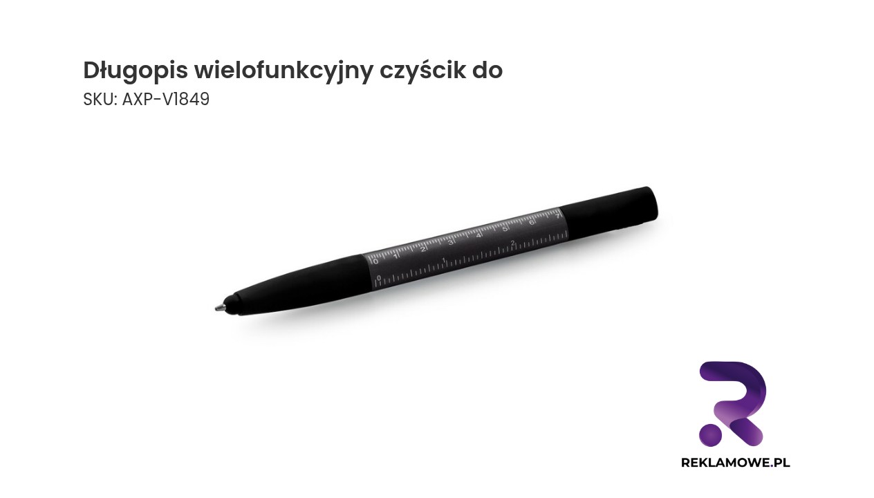 Długopis wielofunkcyjny, czyścik do ekranu, linijka, stojak na telefon, touch pen, śrubokręty Długopis wielofunkcyjny z czyścikiem do precyzyjnego czyszczenia urządzeń