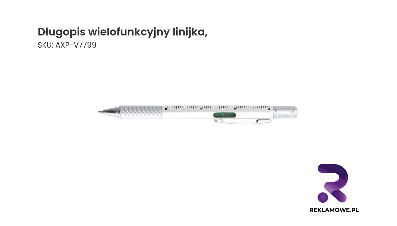 Długopis wielofunkcyjny z wbudowaną linijką